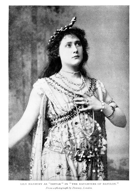 Lily Hanbury照片肖像，英国女演员，19世纪图片下载