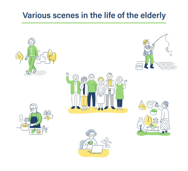 集老年人的各种生活场景图片下载