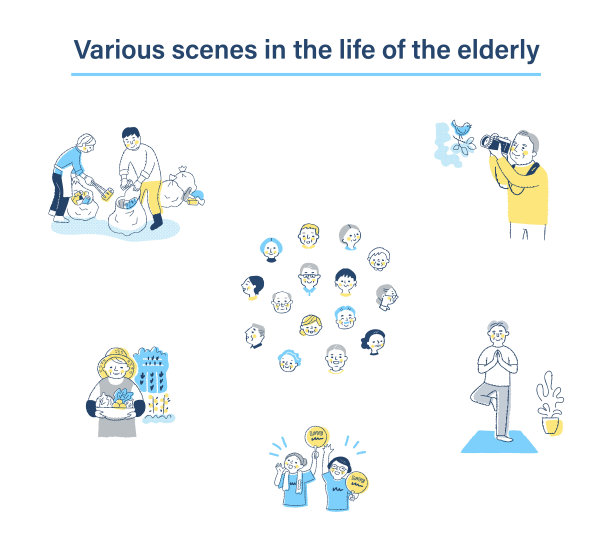 集老年人的各种生活场景图片下载