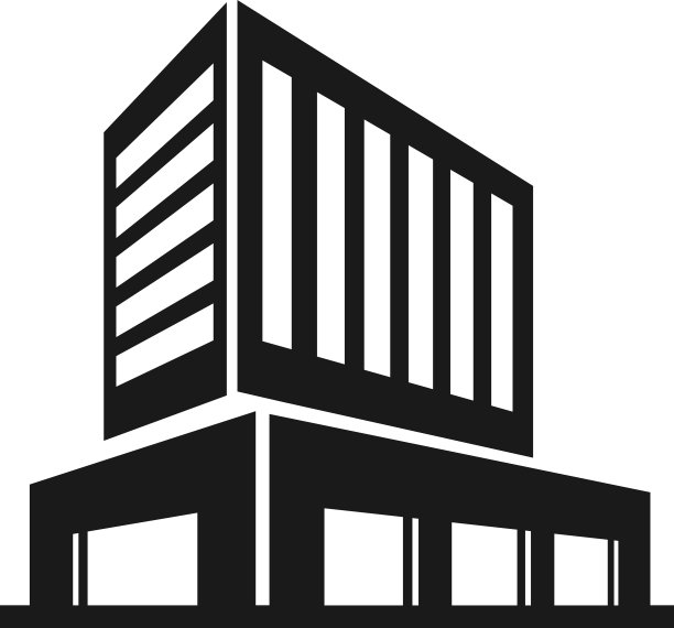 办公大楼现代摩天大楼外观黑色图片下载