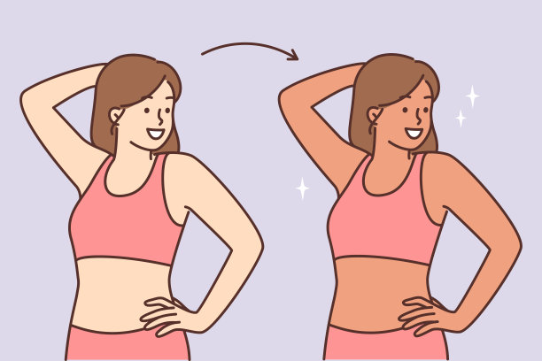 女性在日光浴或去水疗中心之前和之后都要去日光浴室晒黑皮肤图片下载