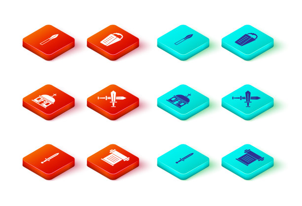 设置中世纪的剑法令羊皮纸卷轴图片下载