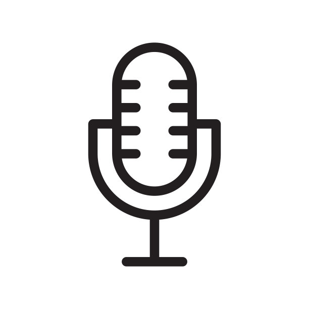 麦克风图标矢量插图在潮流图片下载