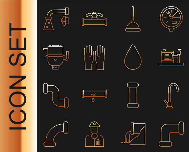 集线工业金属管道水龙头图片下载