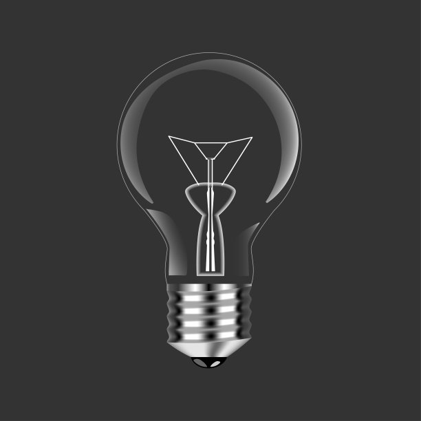 孤立背景上的白炽灯泡图片下载