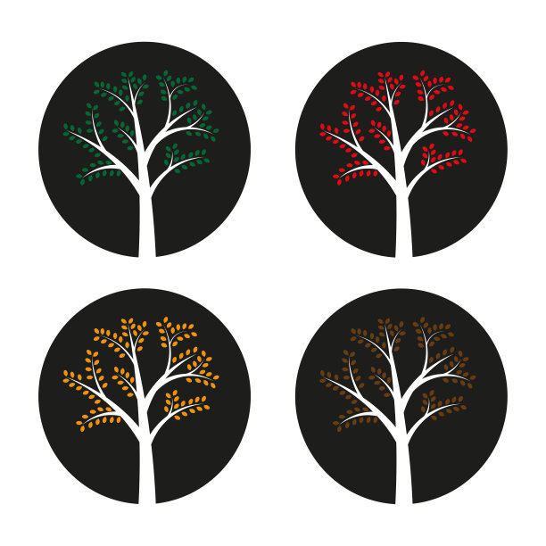 树围成一圈。有机的概念。矢量插图。图片下载