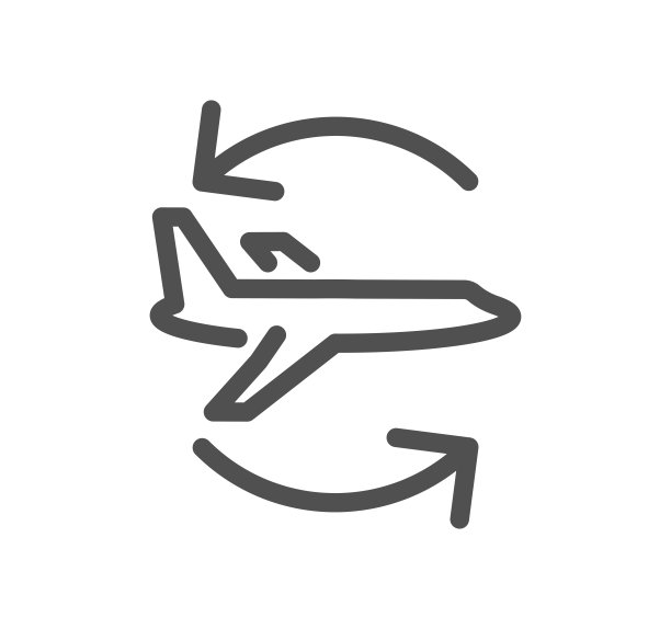 机场相关图标。图片下载