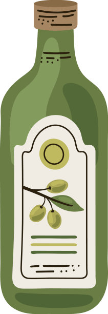 新鲜沙拉用有机橄榄油瓶图片下载