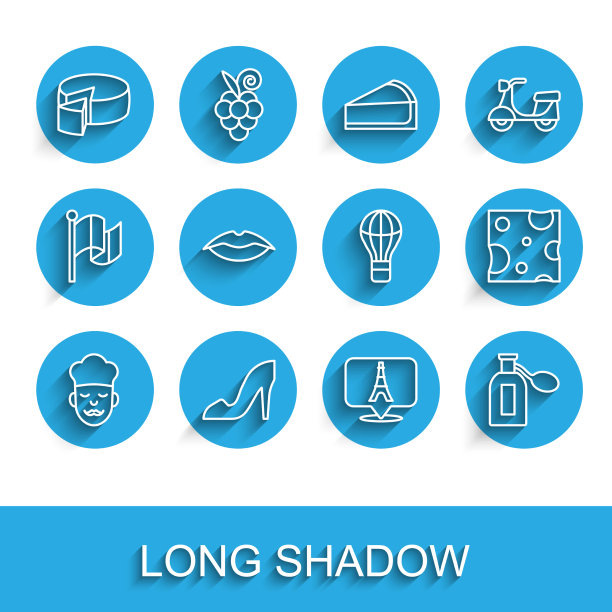 集行厨师女人鞋奶酪埃菲尔铁塔图片下载