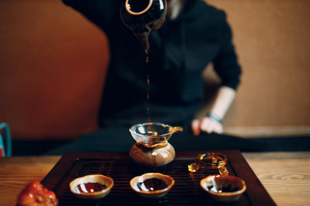 中国传统普洱茶茶道：茶海与盖碗图片下载