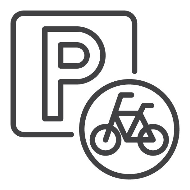 自行车停放线图标图片下载