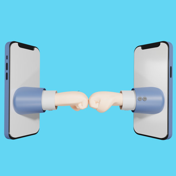 3d社交媒体拳头图标插图图片下载