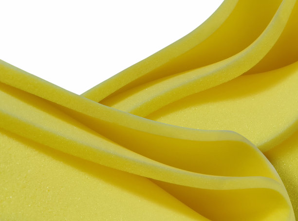 薄的黄色海绵泡沫片与复制空间图片下载