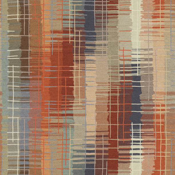 地毯无缝纹理与民族图案，织物纹理，grunge背景，波西米亚风格的图案，3d插图图片下载