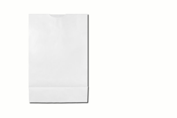白纸被隔离在白底上。三维渲染图片下载