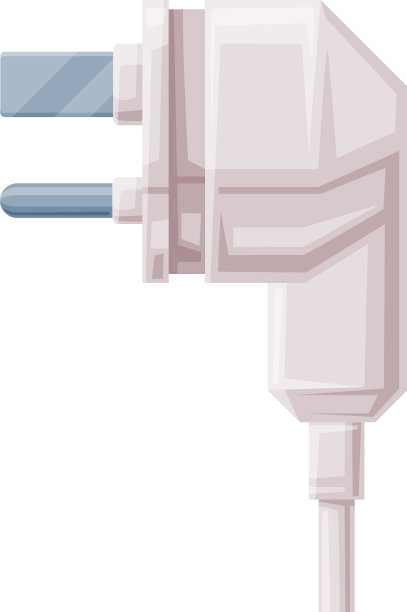 电源插头作为可移动连接器与电缆和图片下载