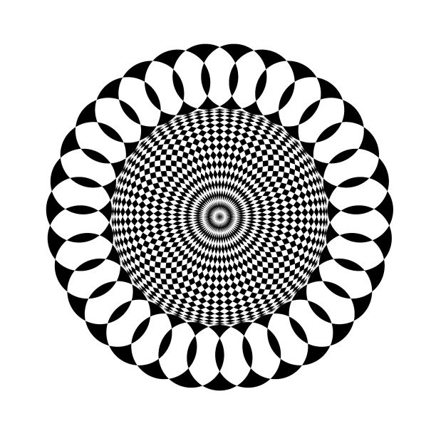 插图抽象黑色和白色图片下载