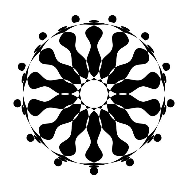 插图抽象黑色和白色图片下载