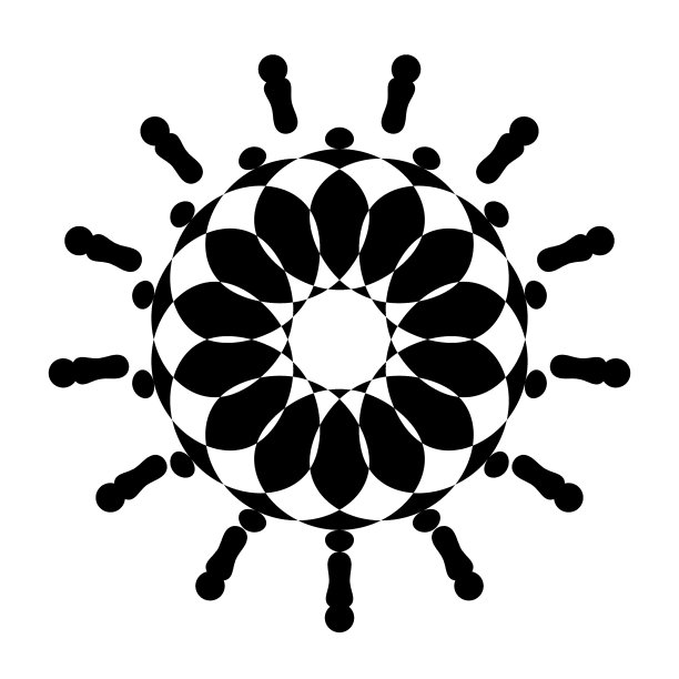 插图抽象黑色和白色图片下载