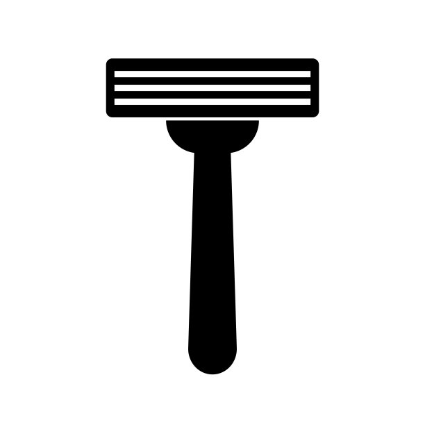 剃须刀图标。刀片。剃须刀的头发。向量。图片下载