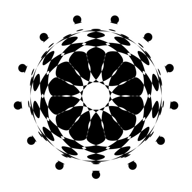 插图抽象黑色和白色图片下载