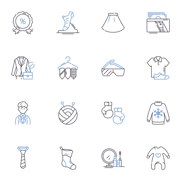 呈现线条图标集合。演讲，舞台技巧，口才，表演，投影，自信，表达向量和线性插图。参与，热情，存在设定大纲标志图片下载