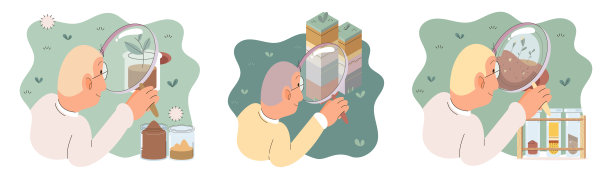 土壤分析和土壤污染或结构控制。科学家测量地面水平状态隐喻图片下载