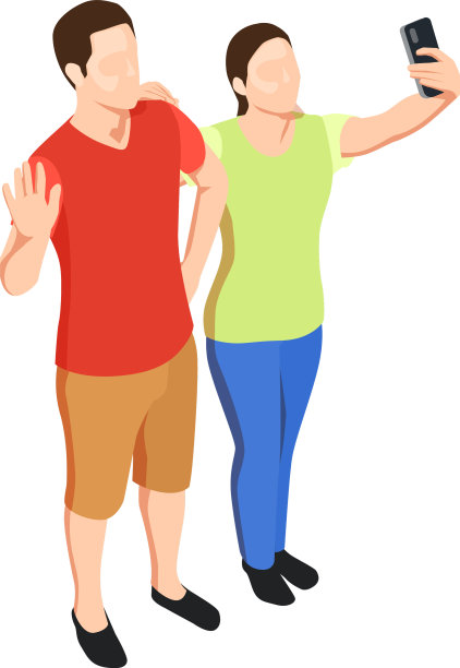 自拍等距图标图片下载