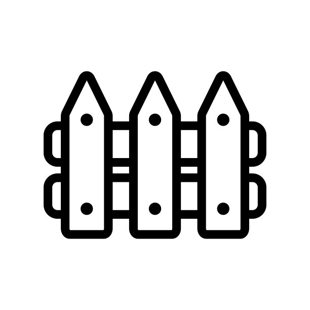 简单的栅栏图标。外壳。向量。图片下载