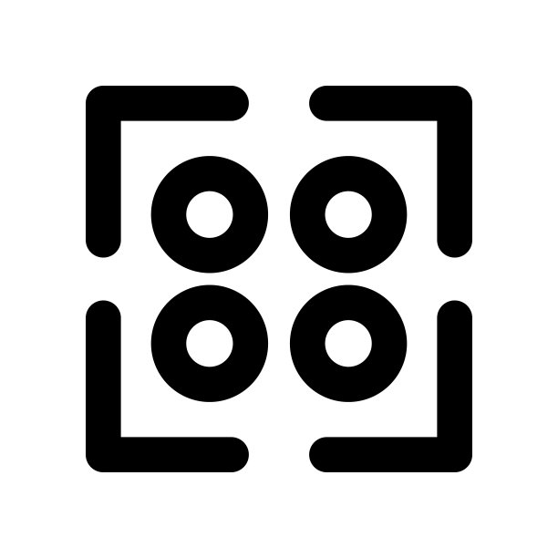 弹出二维码图标。向量。图片下载