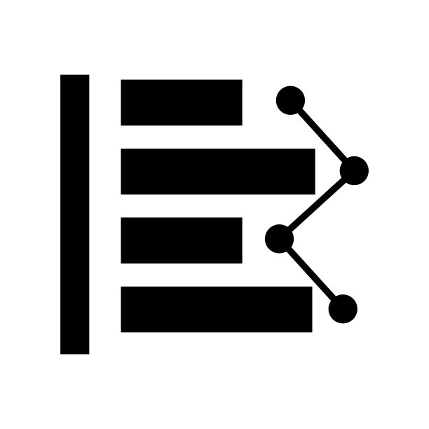 条形图和折线图轮廓图标统计矢量图图片下载
