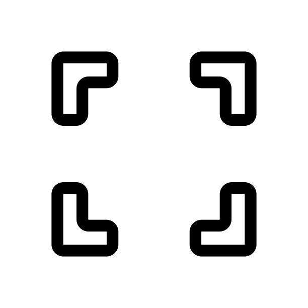 简单的扫描图标。的焦点。向量。图片下载