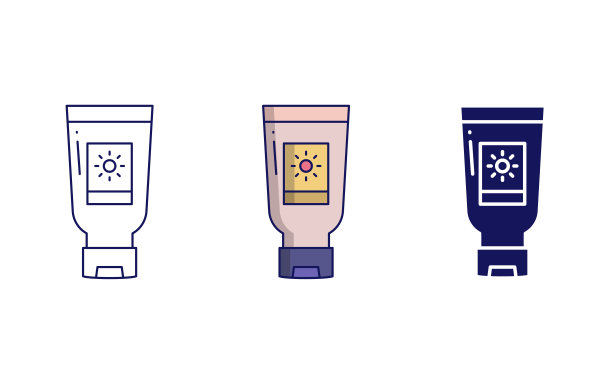 防晒矢量图标图片下载