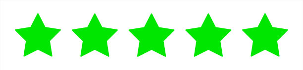 复古绿五星产品质量评级。矢量10 eps。图片下载