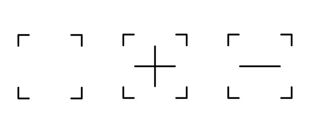 聚焦和放大和缩小图标集。向量。图片下载