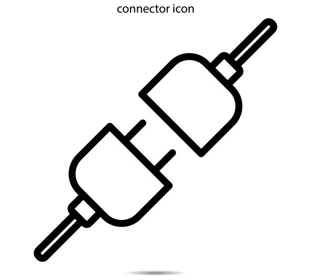 连接器图标矢量图图片下载