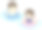 男孩和女孩穿着泳装，戴着游泳圈，在水里玩耍图片下载