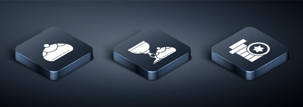 集等距犹太甜面包房，犹太硬币和犹太高脚杯和光明节sugganiyot图标。向量图片下载