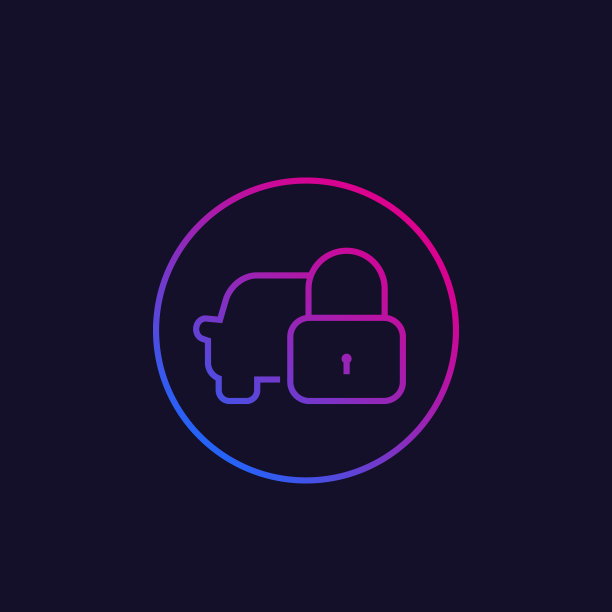 健身，健康，健身房时尚图标上的圆圈图片下载