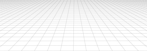 矢量透视网格。白色背景上的详细线条。3 d演示。图片下载