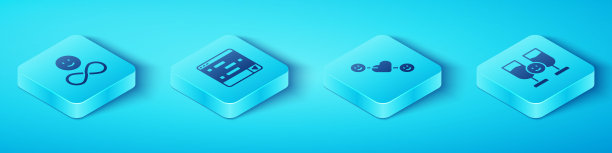 设置等距朋友永远，聊天信息在笔记本电脑上，喝酒和浪漫的关系图标。向量图片下载