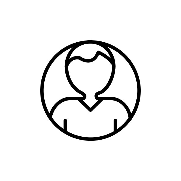 用户矢量图标，轮廓样式，隔离在白色背景上。图片下载