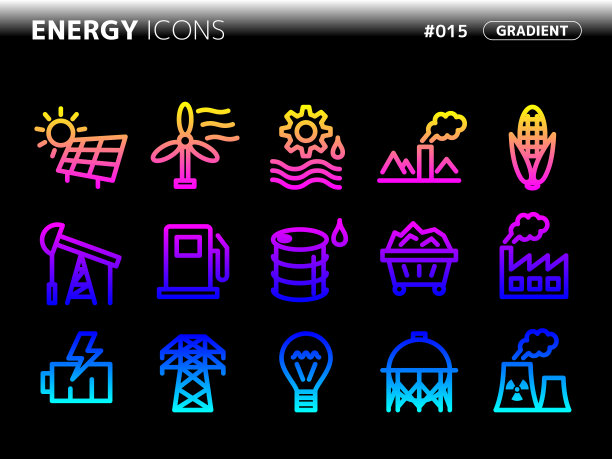 能量主题渐变风格图标集_015图片下载