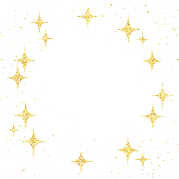 金碧辉煌的金色框架材料图片下载