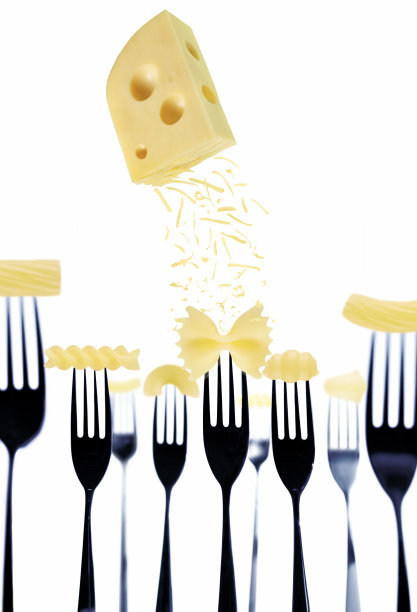 叉子上的意大利面图片下载