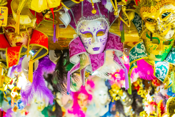 威尼斯的面具。意大利图片下载