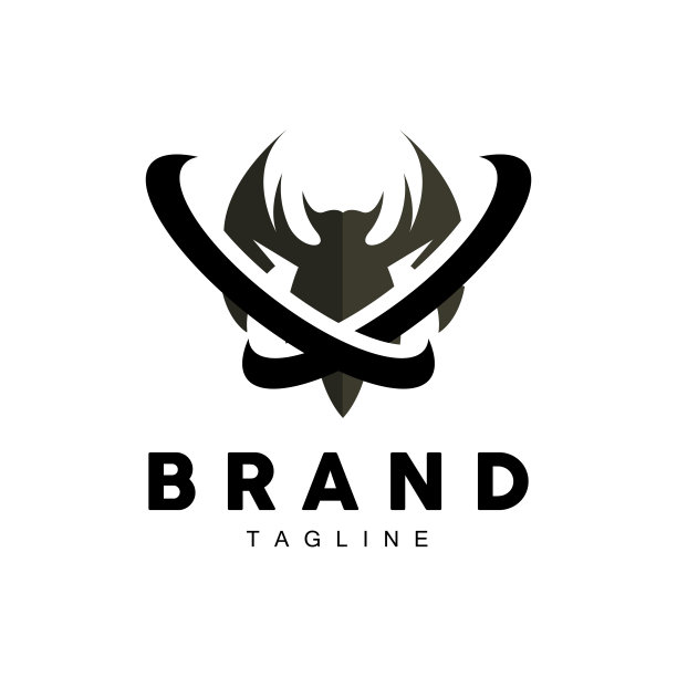 夜动物万圣节蝙蝠标志矢量符号图片下载