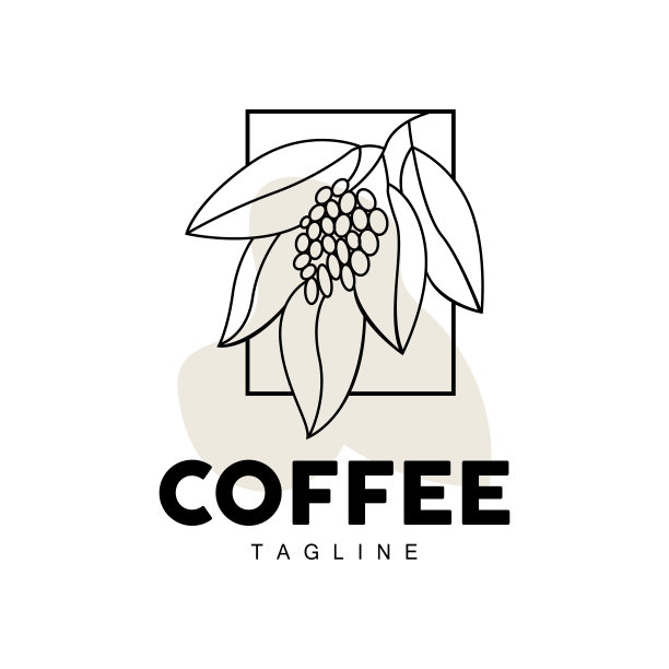 咖啡标志，咖啡树设计，咖啡饮料矢量，图标品牌说明符号图片下载