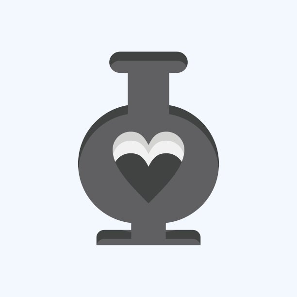 图标的花瓶。与装饰符号有关。平的风格。简单的设计可编辑。简单的说明图片下载