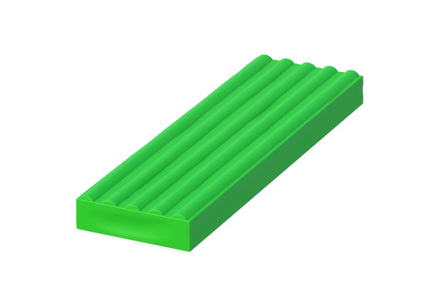 白色背景上分离的橡皮泥。建模粘土。三维渲染图片下载